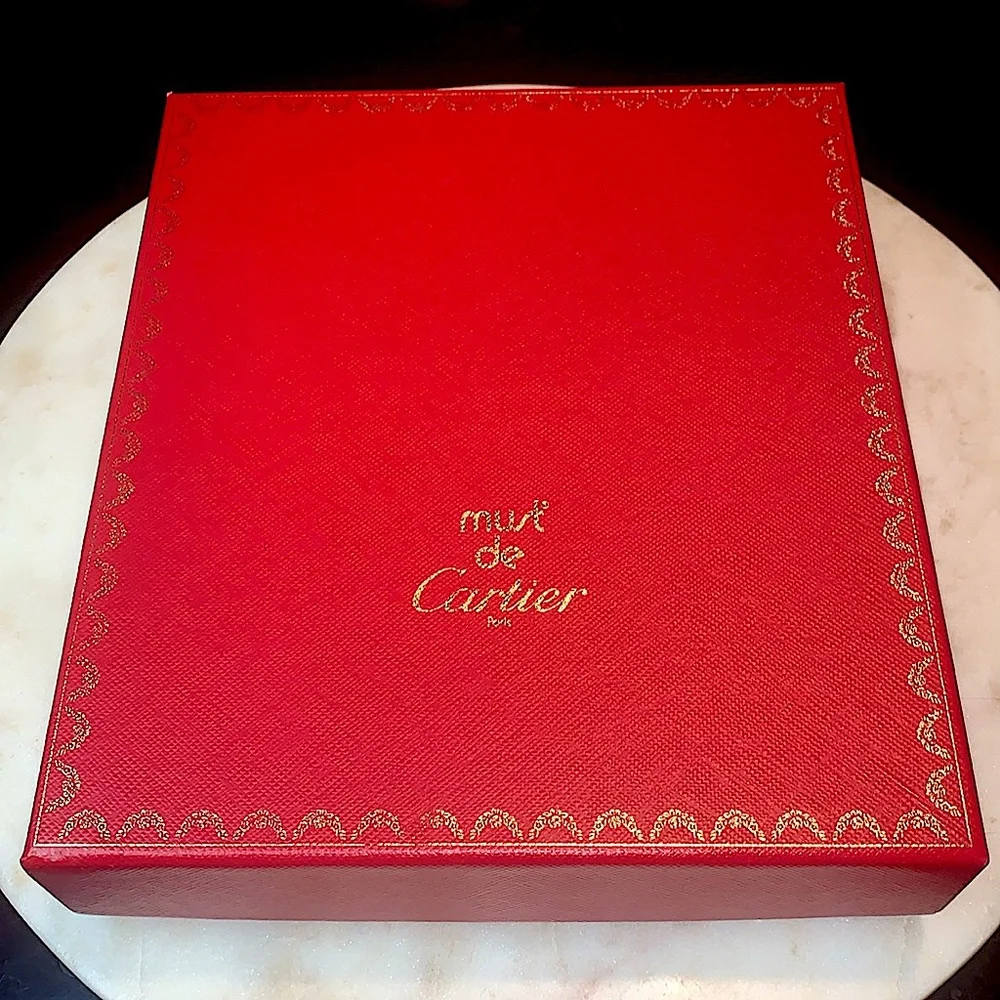 CARTIER AGENDA MUST DE CARTIER BLACK LEATHER VINTAGE NIB